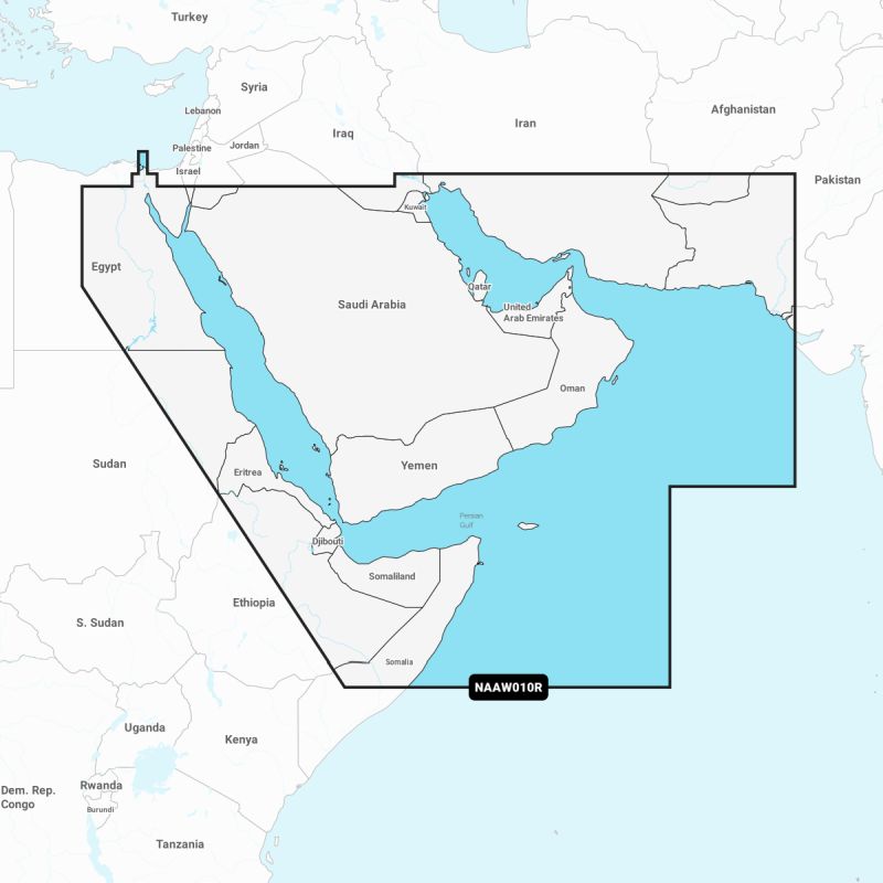 NAVIONICS+ - AW010R - The Gulf & Red Sea, MSD