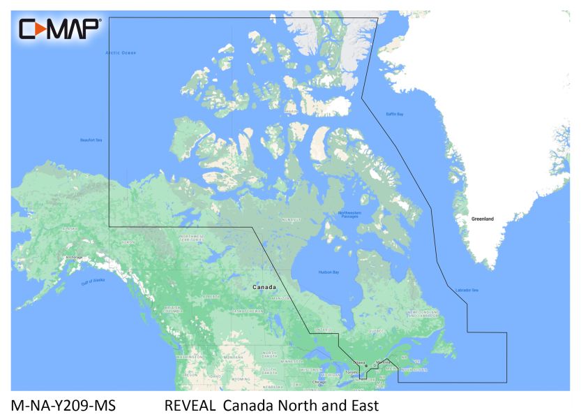 C-MAP REVEAL - CANADA NORTH & EAST - µSD/SD-Karte