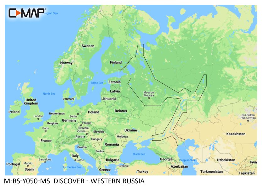 C-MAP DISCOVER - Western Russia - µSD/SD-Karte