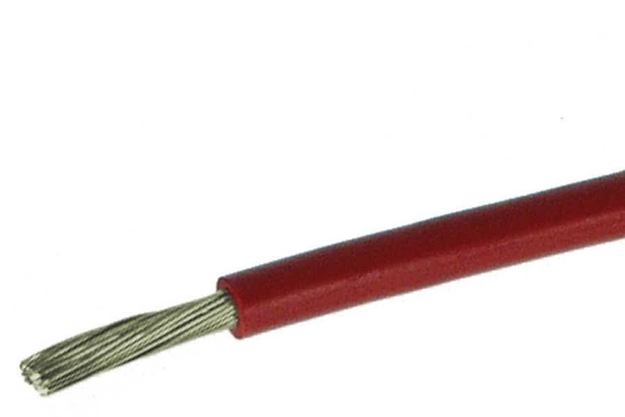 H07V-K - Litze verzinnt - 1 x 6 mm², rot - Kabel