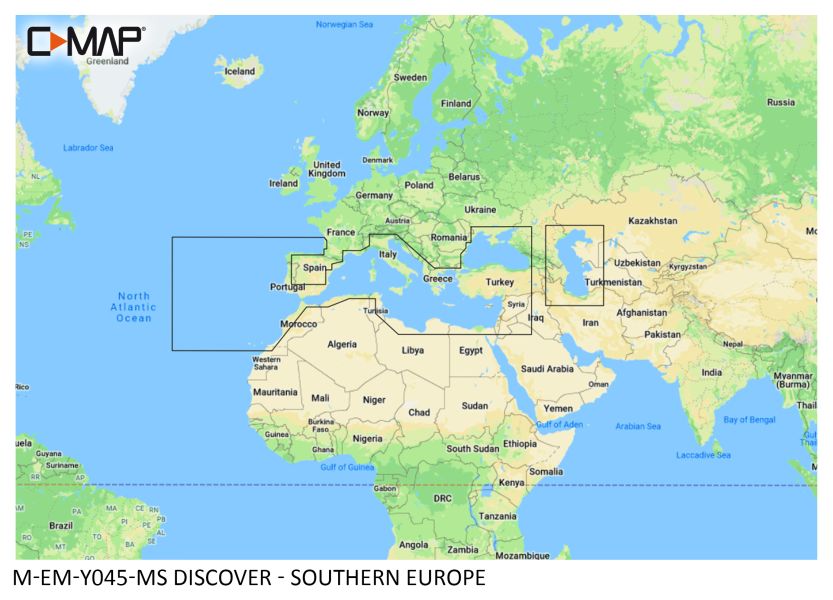 C-MAP DISCOVER - Southern Europe - µSD/SD-Karte