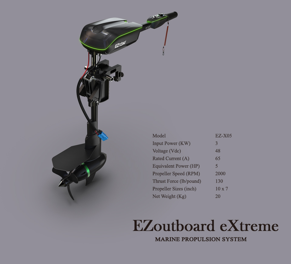 EZ-Outboard EZ-X05R (3 kW, Remote) 48V