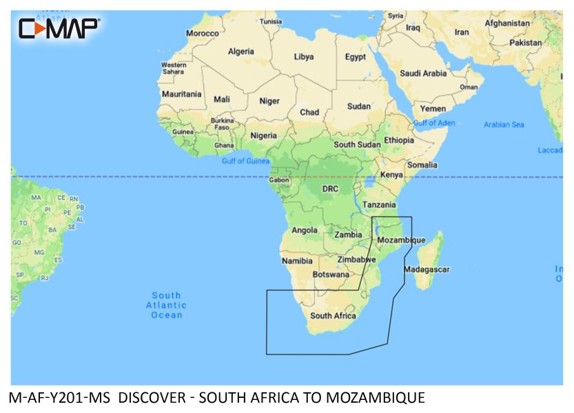 C-MAP DISCOVER - South Africa to Mozambique - µSD/SD-Karte