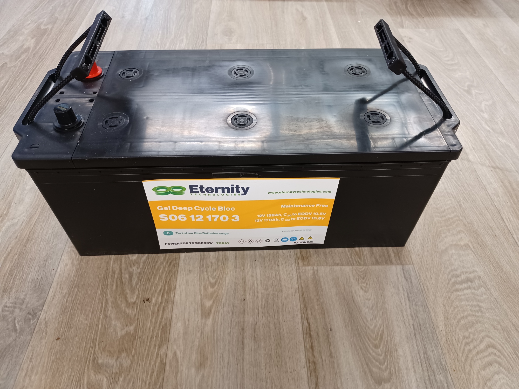 ETERNITY - Gel 12V, 170AH (C100) Versorgungssbatterie