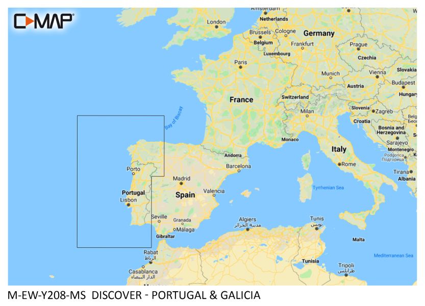 C-MAP DISCOVER - Portugal & Galicia - µSD/SD-Karte