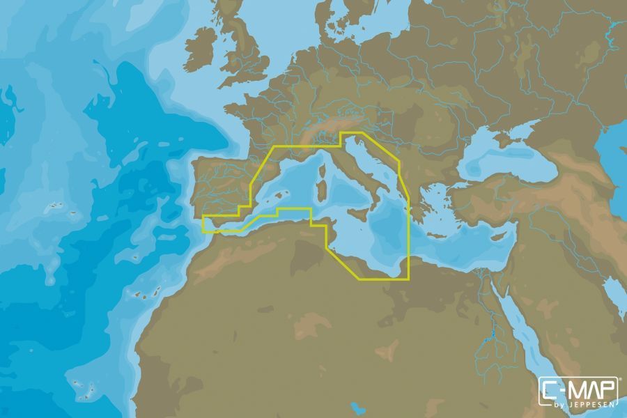 C-MAP - MAX WIDE - South-West European Coasts - µSD/SD-Karte