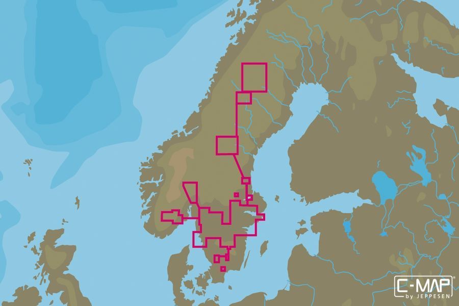 C-MAP - MAX WIDE - Scandinavia Inland Waters - C-CARD