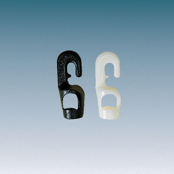 SEILFLECHTER - Kunststoff-Haken, offen für Gummileine 4 mm