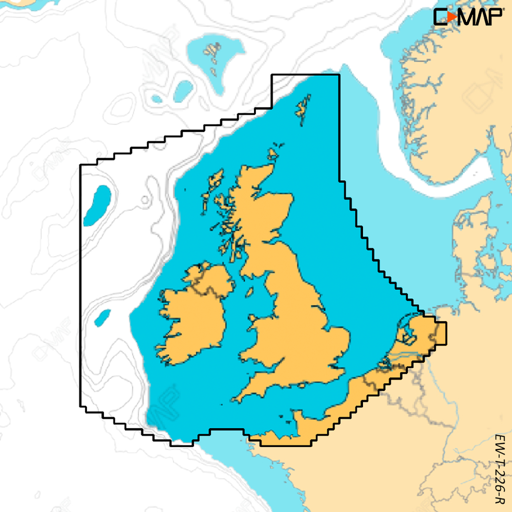 C-MAP REVEAL X - United Kingdom - µSD/SD-Karte