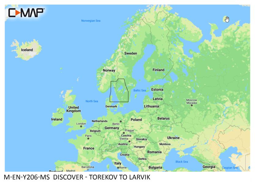 C-MAP DISCOVER - Torekov to Larvik - µSD/SD-Karte