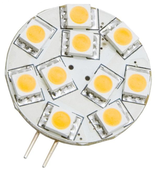 LED-Leuchtmittel mit 10 SMD - G4 Sockel - seitlich
