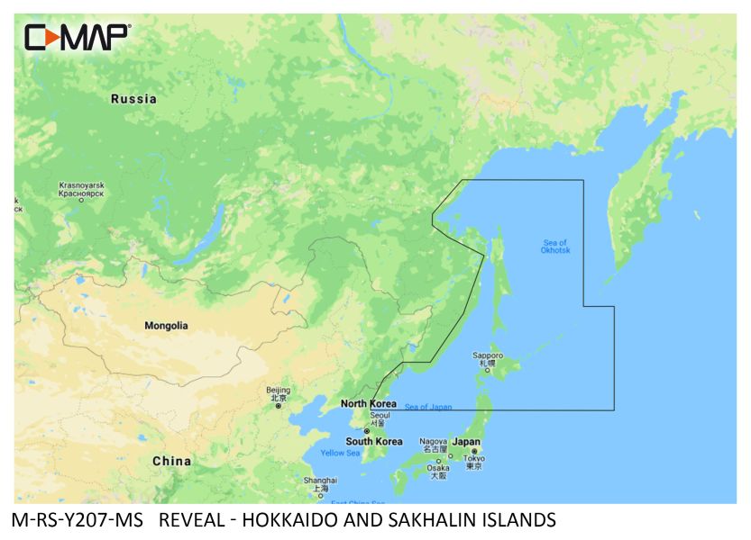 C-MAP REVEAL - Hokkaido and Sakhalin Islands - µSD/SD-Karte