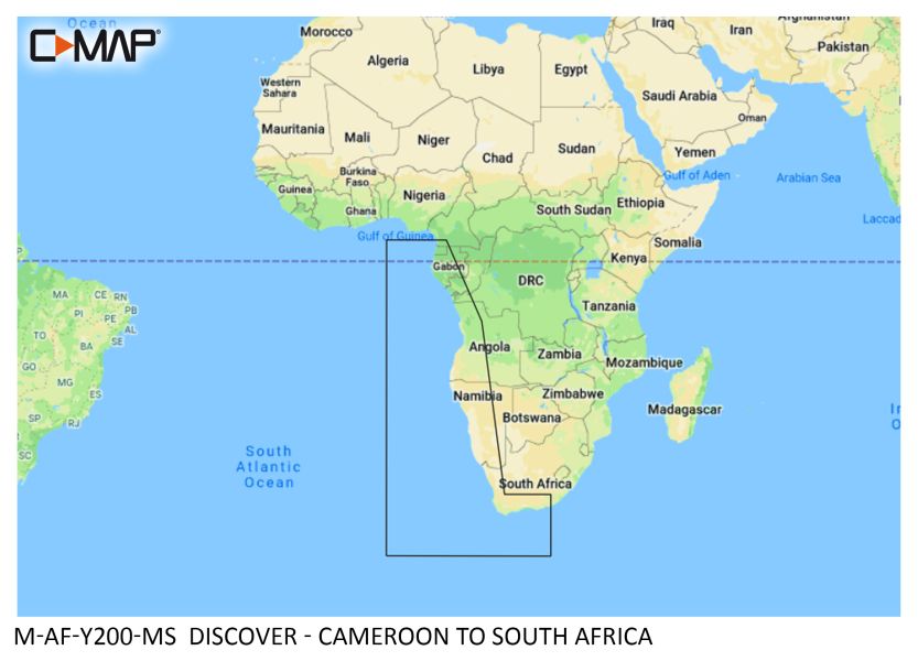 C-MAP DISCOVER - Cameroon to South Africa - µSD/SD-Karte