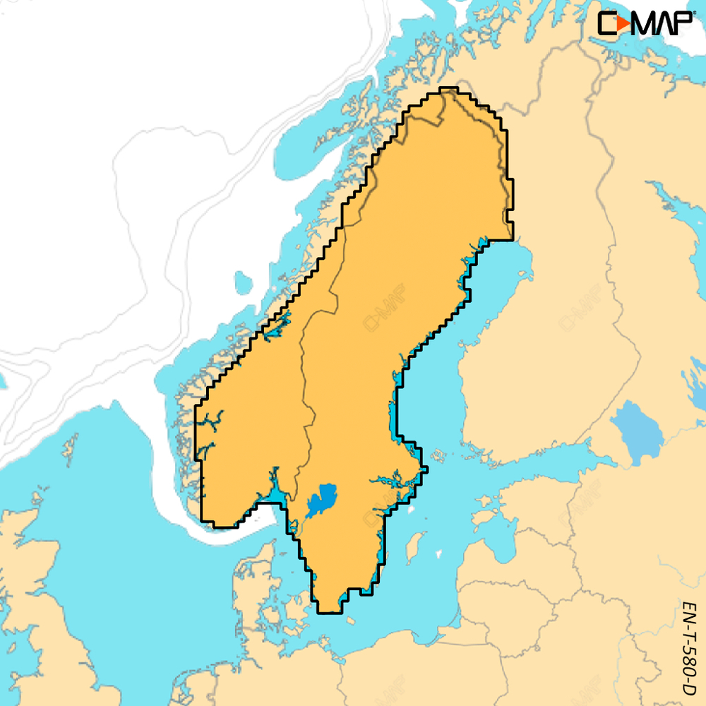 C-MAP DISCOVER X - Scandinavia Inland - µSD/SD-Karte