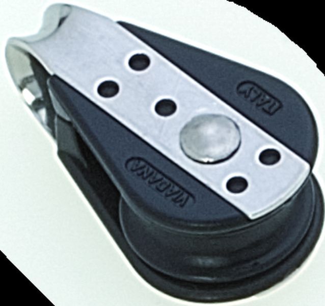 SEILFLECHTER - Mini-Block für 6 mm Schot, 1 Rolle, Bügel