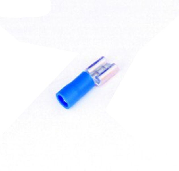 PHILIPPI - Flachsteckhülse 6,3mm, 1,5-2,5 qmm blau, 10 St.