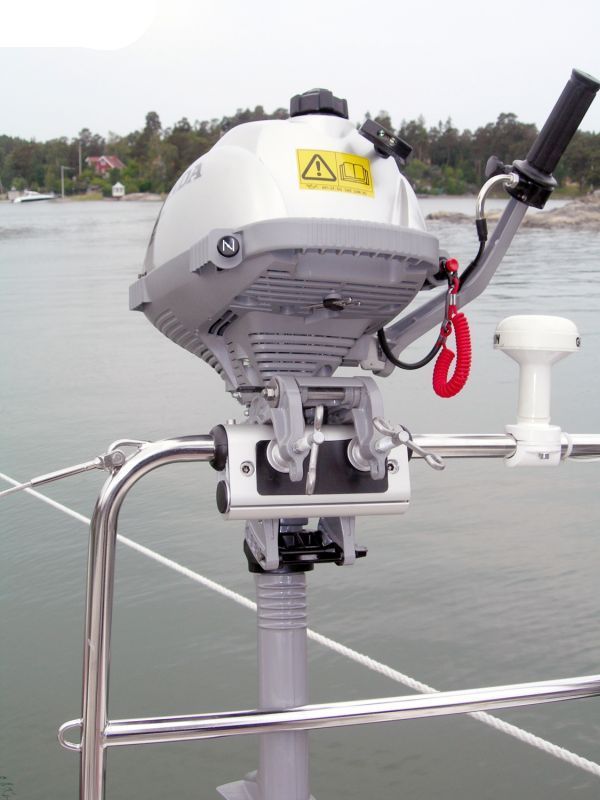 NOA - Aussenborderhalterung für Heckkorb an 30 mm Rohr