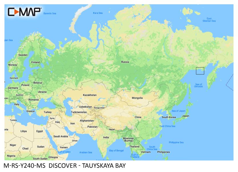 C-MAP DISCOVER - Tauyskaya Bay - µSD/SD-Karte