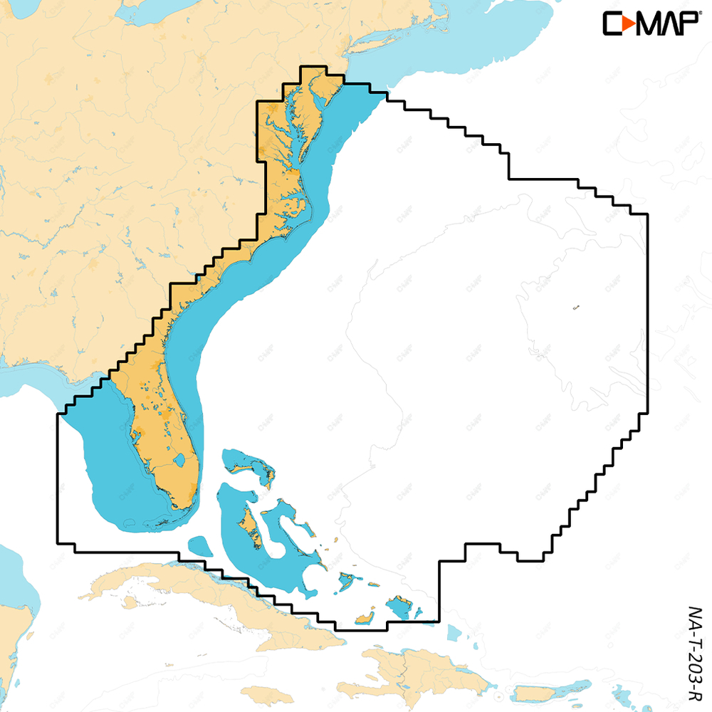 C-MAP REVEAL X - Chesapeake Bay, The Bahamas - µSD/SD-Karte