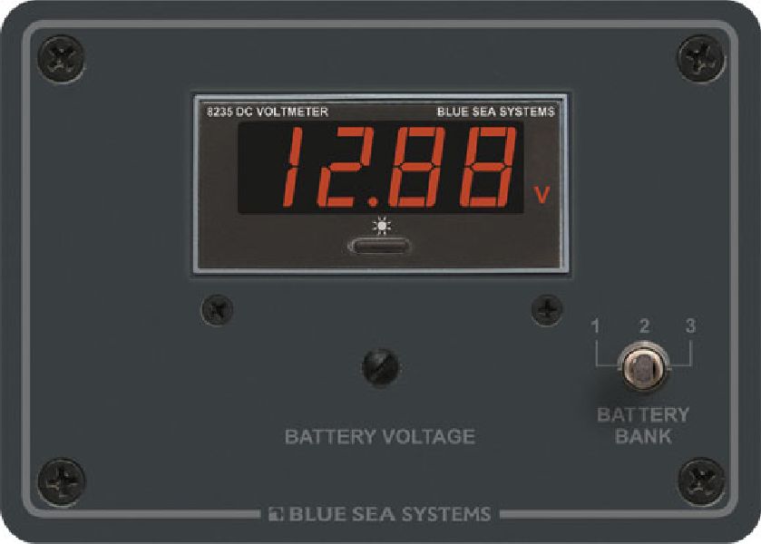 BLUE SEA - Panel Meter Digital 7–60VDC 3 Bank