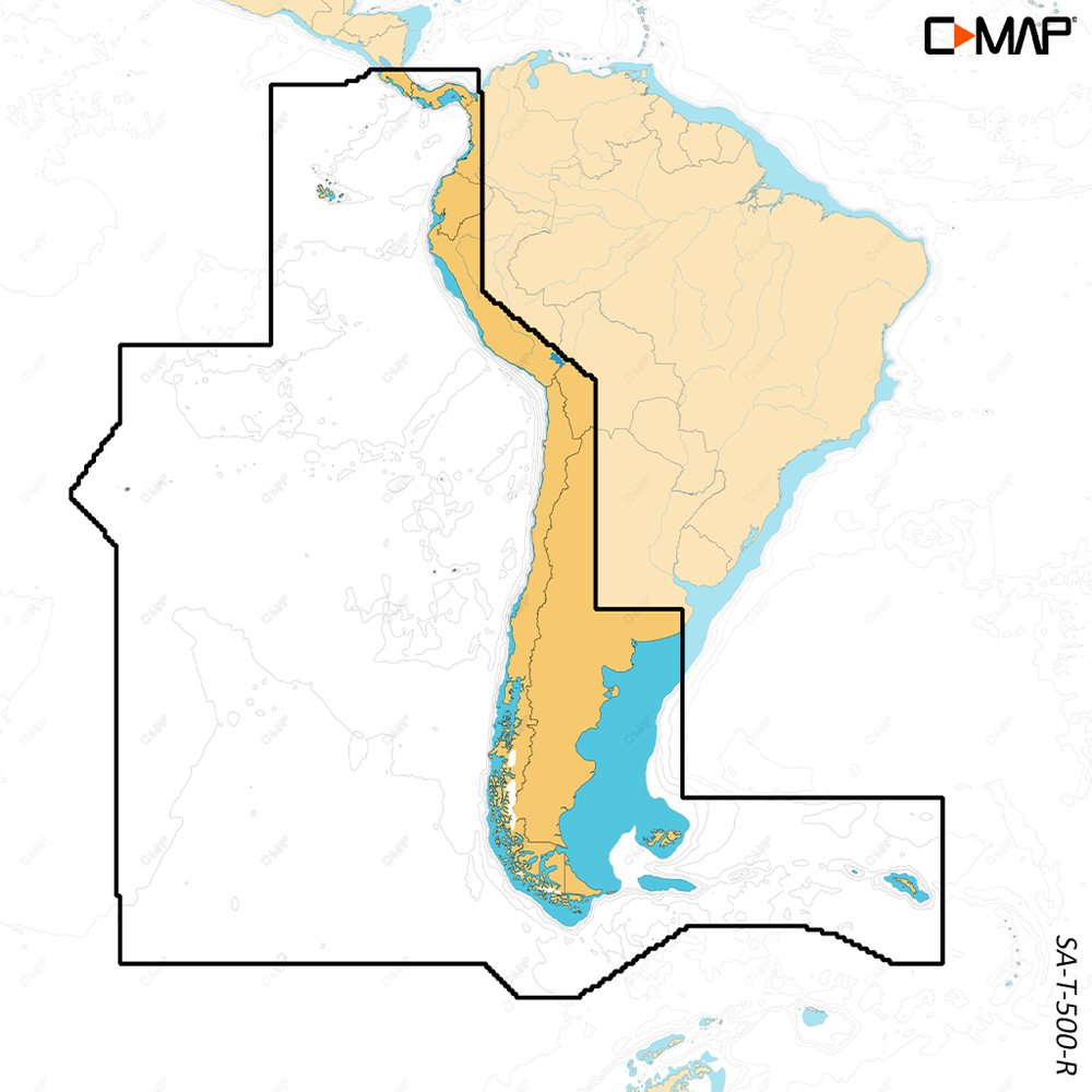 C-MAP REVEAL X - Costa Rica, Chile, Falklands - µSD/SD-Karte