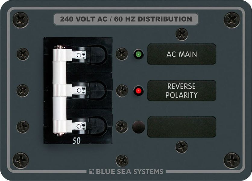 BLUE SEA - Panel 120/240VAC Main 50A