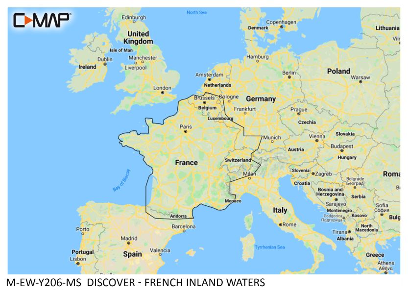 C-MAP DISCOVER - French Inland Waters - µSD/SD-Karte