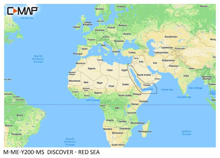 C-MAP DISCOVER - Red Sea - µSD/SD-Karte
